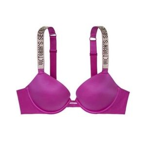 VICTORIA’S SECRET Very Sexy shine straps embellished push up bra